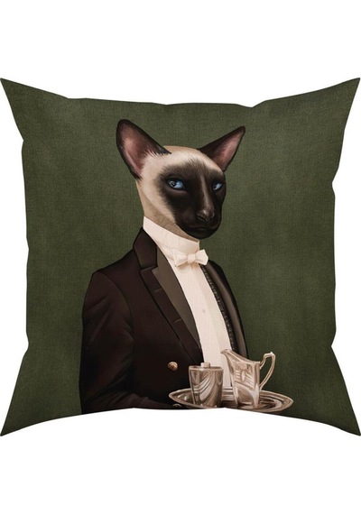 Mr. Cat Yastık/kırlent Dolgu Boncuk Elyaf, Ulusl. Yıkama Ve Solmama Sertifikası Çok Renkli