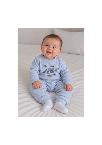 Caramell Erkek Bebek İkili Takım 2202 1985 2712 Mavi Mavi