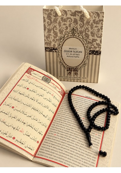 Bilenler Yasin Kitabı Tesbih Hediyelik İsimli Qr Kodlu Sesli Dinleme Özellikli Çanta Boy Yasin 13 17