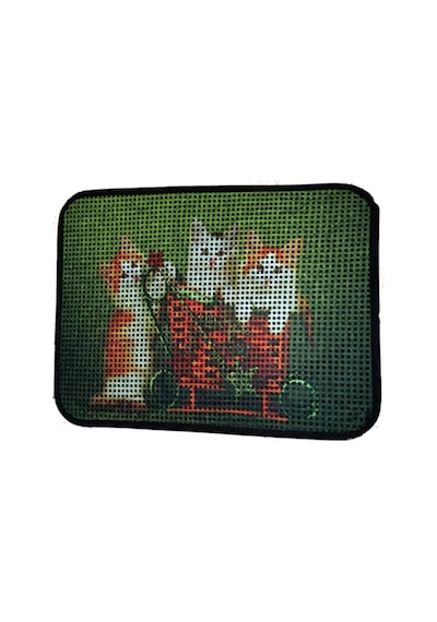 60 X 45 Cm Elekli Kedi Tuvalet Önü Paspası - Yavru Kediler 2li