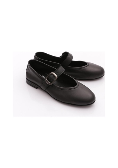 Dgn 25023 Kadin Loafer Ayakkabi Siyah
