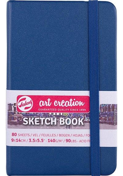 Talens Art Creation Sketch Book 9x14 CM 140g 80 Yaprak Navy Blue