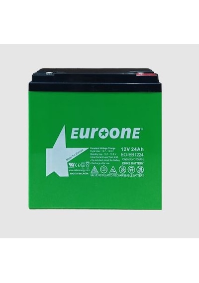 Zemheri Eo-eb1224 12 Volt 24 Ah E-bisiklet Aküsü Elektrikli Bisiklet Aküsü 180x76x167mm