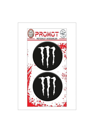 Monster Tasarım Damla Logo Sticker 04 Diğer