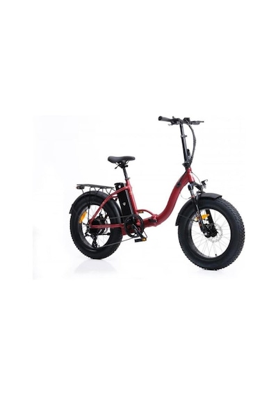 Corelli Voniq-s Eco 20 Jant 42 Folding Fat Bike Elektrikli Bisiklet Dark Red Kırmızı