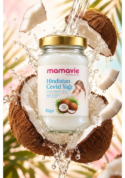 %100 Hindistan Cevizi Yağı 85 Gr Coconut Oil, Cilt, Saç Ve Vücut Bakımı, Anne Bebek Bakım Yağı - 937654007 Diğer