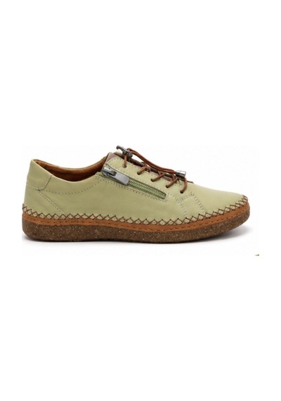 N Napa Shoe Np.8207.avakado Deri Sneaker Napa Shoe Kadın Hakiki Deri Günlük Comfort Ayakkabı Avokado Yeşili