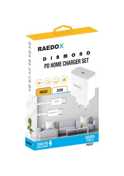 Raedox 25w Adaptör Ve Type-c Kablo Seti