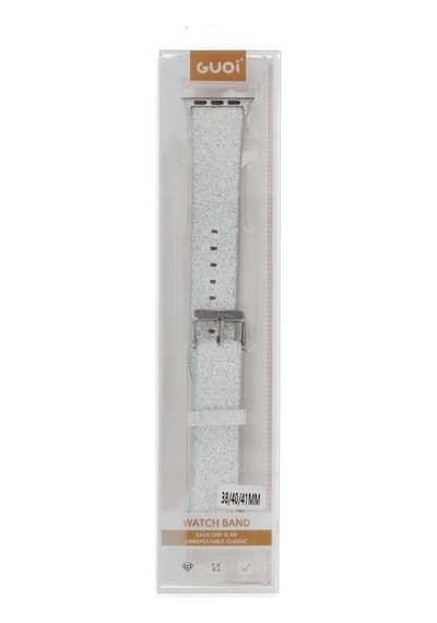 Apple Watch 38mm Uyumlu Starry Taşlı Kordon - Mavi