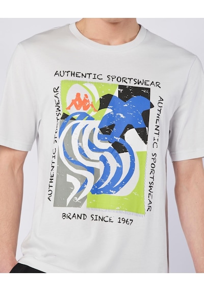Kappa Hibbs Tee Erkek Gri Comfort Tişört