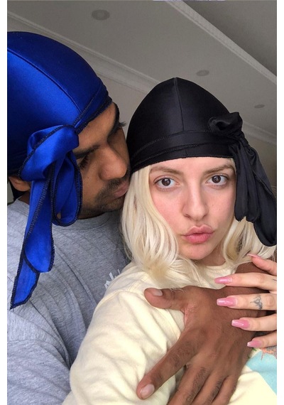 Siyah Durag Bandana Siyah Siyah