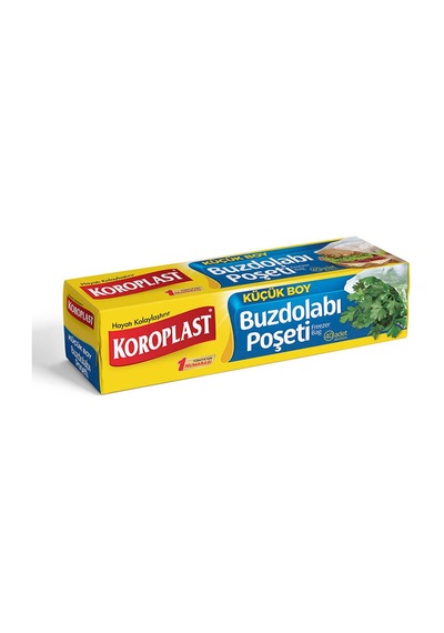 3 Adet Koroplast Buzdolabı Poşeti Standart 20x30 Küçük Boy 40'lı