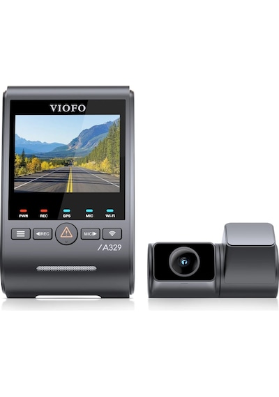 Viofo A329s 2 Kameralı Ön Ve Arka 4k 60fps+2k Wi-fi 6 Hdr Sony Starvıs 2 Sensör Gps'li Ssd Destekli Araç Kamerası