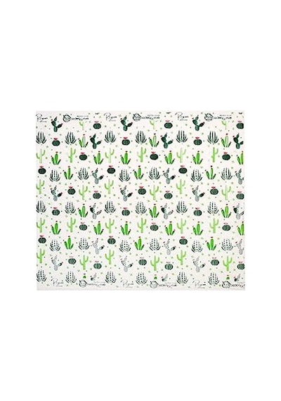 Ve Aktivite Piknik Örtüsü Kullan At Sıvı Geçirmez 3 Rulo Rulo Içi 10 Adet Kaktüs 100x120cm Çok Renkli