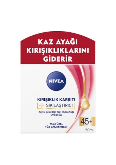 Nivea    45+ Yaşa Özel Yüz Bakım Kremi 50 ML