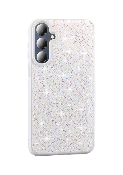 Zore Galaxy A16 Kılıf Parlak Taşlı Tasarım Nvth Pırlanta Kapak - Pembe