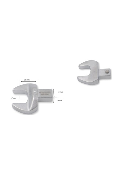 Ceta Form 17mm Açık Ağız Tork Anahtar Ucu 9x12mm D02e-oe0917
