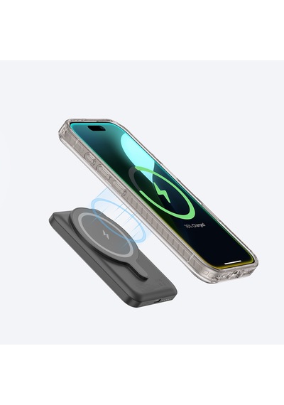 Apple iPhone 16 Pro Uyumlu Kılıf Magsafe Şarj Özellikli Standlı Amazingthing Titan Pro Plus Kapak Gri