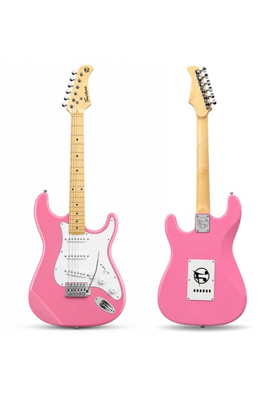 Fourtune Atlas Eg-1000pk Maple Klavye Strat Kasa Sss Pembe Elektro Gitar Seti