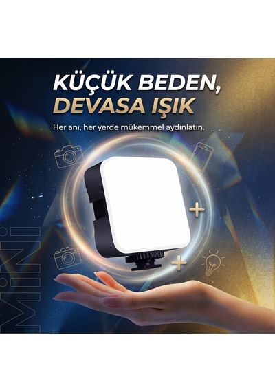 Rgb Led Panel - Hareketli Klipsli, Şarj Edilebilir Taşınabilir Işık, Canlı Yayın Ve Vlog İçin İdeal