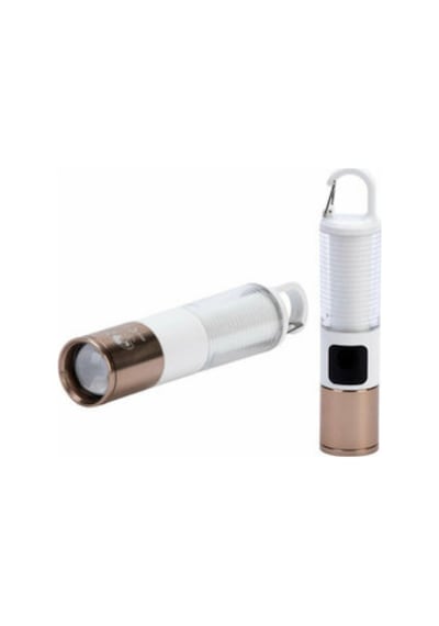 Mey İthalat Çok Amaçlı Kamp Feneri Usb Şarjlı Çift Işık Kaynaklı Güç Ekranlı Led Aydınlatma Çok Renkli
