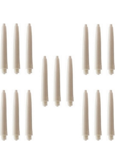 5 SET (15 Adet) 41mm DARTSAN NYLON DART ŞAFT-SHAFT. Beyaz