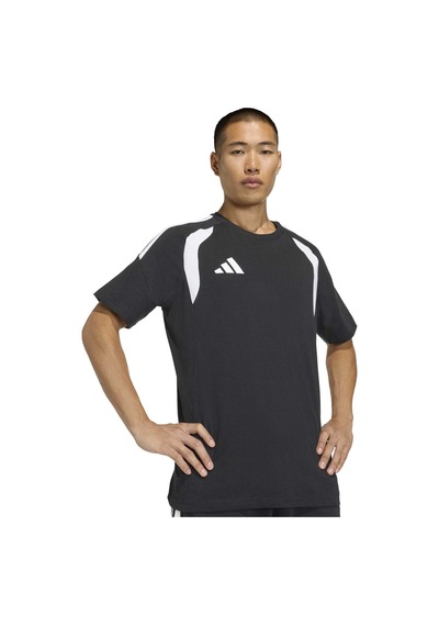 Black/whıte Adidas Erkek Futbol T-shirt Tiro26l Sw Tee Jy7188 Siyah
