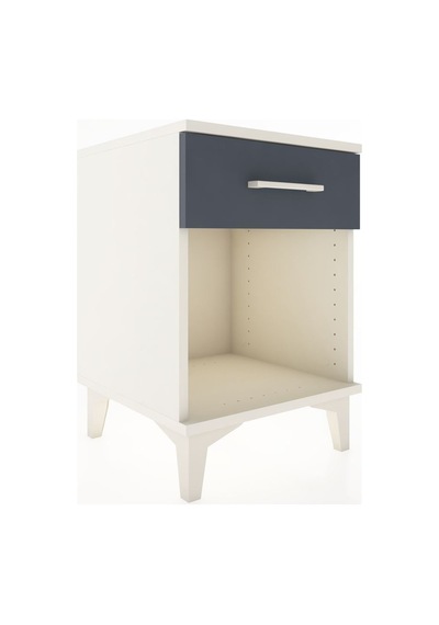 Hyperion Komodin Tek Çekmeceli 44x44x64 Aytaşı-antrasit Aytaşı