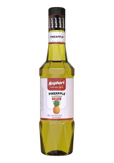 Saphori Acılı Ananas Kokteyl Şurubu Acılı Ananas Şurubu 700 Ml