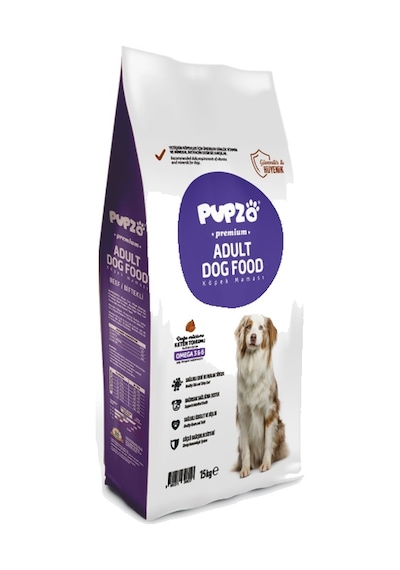 Pupzo Premium Adult Biftekli Yetişkin Köpek Maması 15 KG