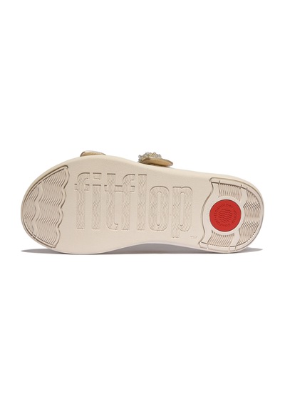 Roncato 675 Platino Sandalet Kadın Diğer Iw5-090 / 675 Fitflop F-mode Go Beadie-button Adjustable Two-bar Sl PLATİN