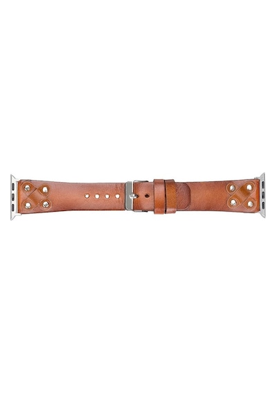Apple Watch Uyumlu Deri Kordon Cross 42-44-45mm St Rst2e