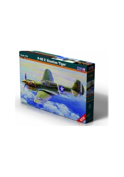 Mistercraft D202 1/72 P-40e Aleut Kaplanı Savaş Uçağı Plastik Model Kiti-49625