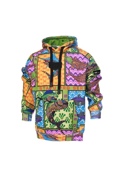 Stafu Pro Prime Kapüşonlu Fish Eye Sweatshirt Çok Renkli