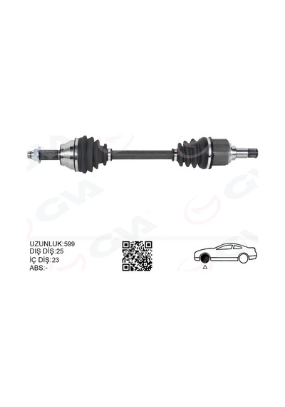 Gva Ön Aks Komple Sol Ford Escort V / 6 1.6 Hcs / 1.8 16v / 1.8d 90 95 Gva 4435001 97fx3220ca-1014111
