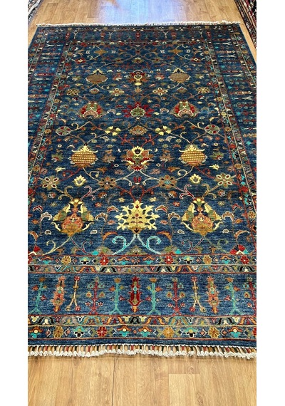 El Dokuma Afghan Halısı Mor