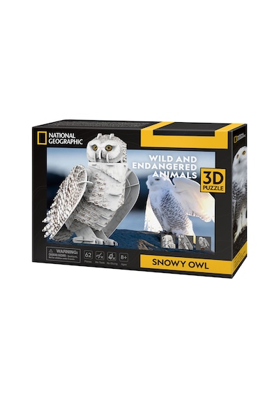 National Geographic - Kar Baykuşu 3d Puzzle Ds1079h