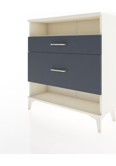 Arges Şifonyer Tek Raflı 2 Çekmeceli 88x30x96 Aytaşı-antrasit Aytası