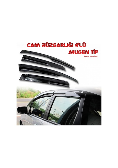 Toyota Corolla Uyumlu 1999 - 2001 Arası Mügen Cam Rüzgarlığı 4 Lü Set N11.27465