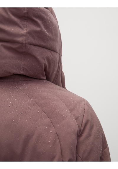 Marks & Spencer Stormwear Kapüşonlu Kısa Puffer Ceket Kahverengi