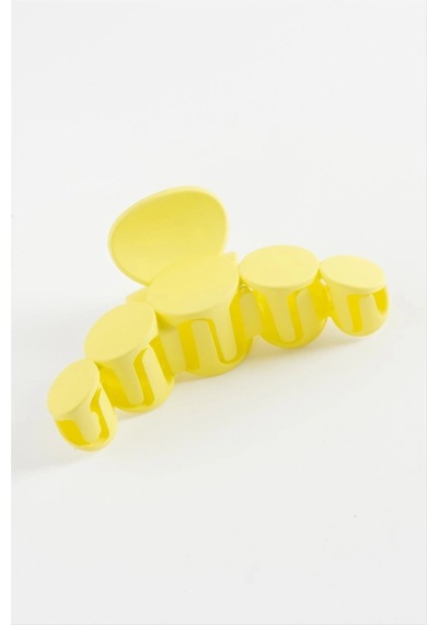 Yuvarlak Renkli Mandal Toka 10 Cm Sarı