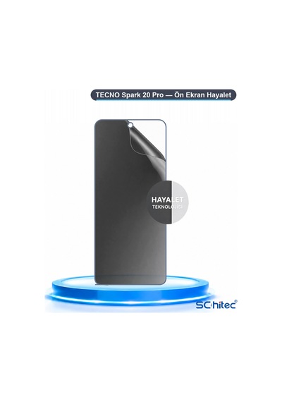 Spark 20 Pro Uyumlu Ön Yüzey Hayalet Privacy Hidrojel Ekran Koruyucu 78725440