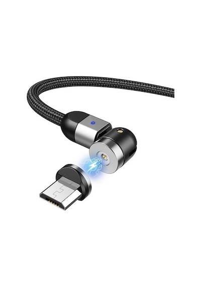 3 In 1 Şarj Kablosu Manyetik Led Işıklı Hızlı Şarj 3A Usb-C