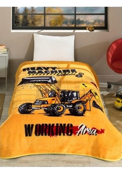 Özdilek Prime Tek Kişilik Battaniye 155x215 -heavy Machine Turuncu Turuncu