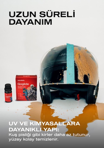 Goglide Kask Ve Gözlük Nano Yüzey Koruyucu-su İtici-nano Yağmur Kaydırıcı-1 Yıl Dayanım-10ml