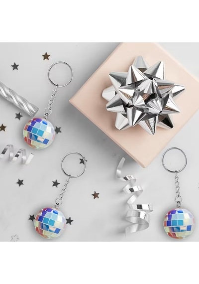 Metalize Gümüş 4,5cm Yıldız-fiyonk Yapşkanlı Paket Süsü 20adt