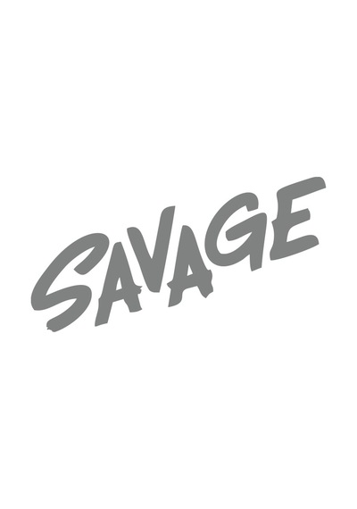 Savage Araba Sticker 17x17 Cm Gri