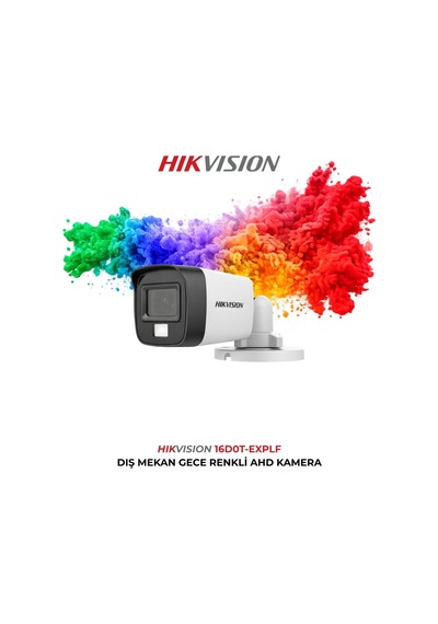 Ds-2ce16d0t-exlpf 2mp Gece Renkli Kamera 2.8mm Turbo Hd Güvenlik Kamerası