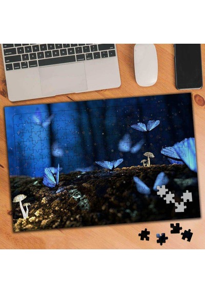 Gecenin Karanlığında Kelebekler 240 Parça Puzzle Yapboz-74286