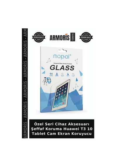 Özel Seri Cihaz Aksesuarı Şeffaf Koruma Huawei T3 10 Tablet Cam Ekran Koruyucu